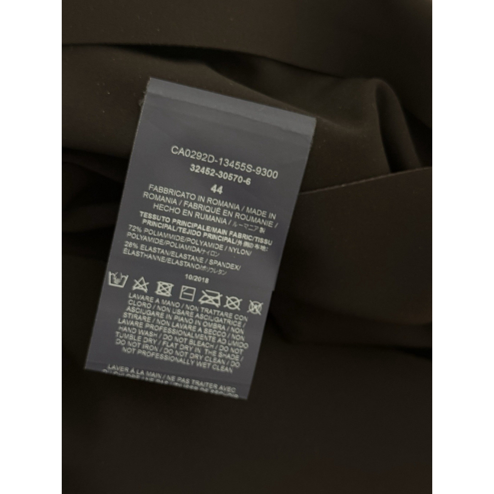 Herno Black Scuba Coat Women Size IT 44 US 8 Minimalist Snap Front Long Jacket - Picture 7 of 9